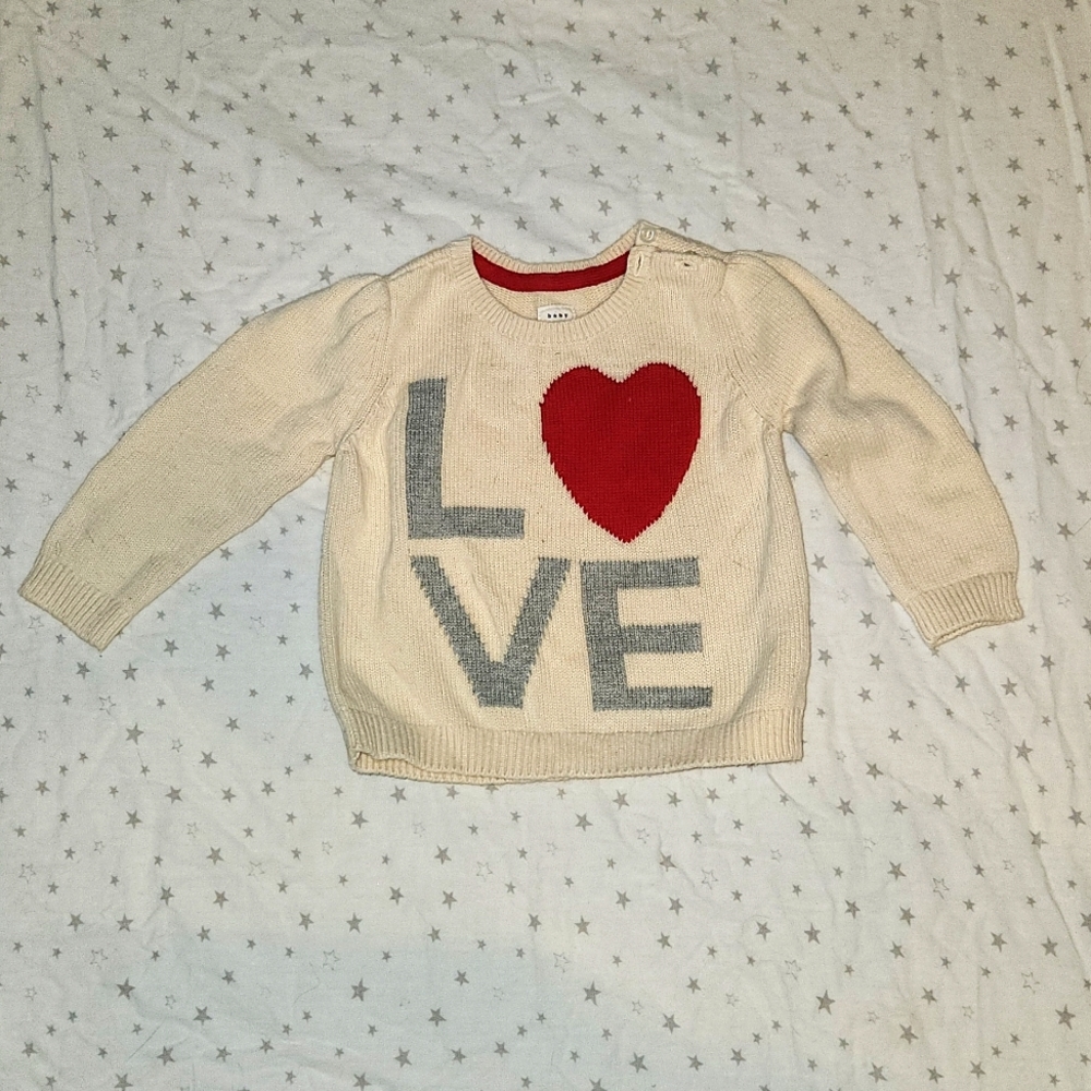 Baby Gap love sweater